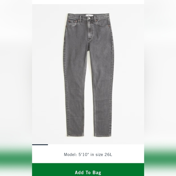NWT Abercrombie High Rise Skinny - Picture 2 of 4